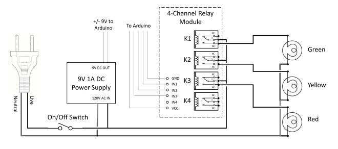 Timing Light AC Schematic